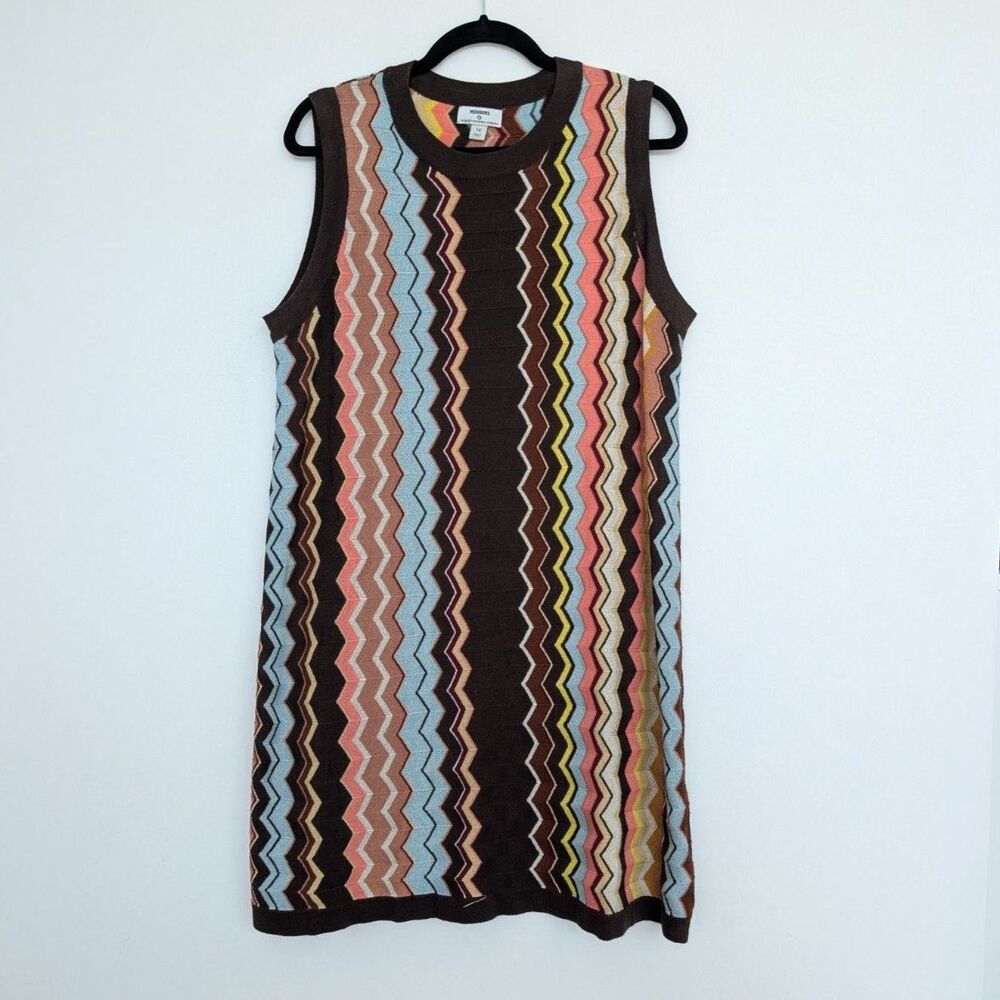 Missoni for Target Classic Chevron Pattern Sleeveless Knit Dress Sz 1X